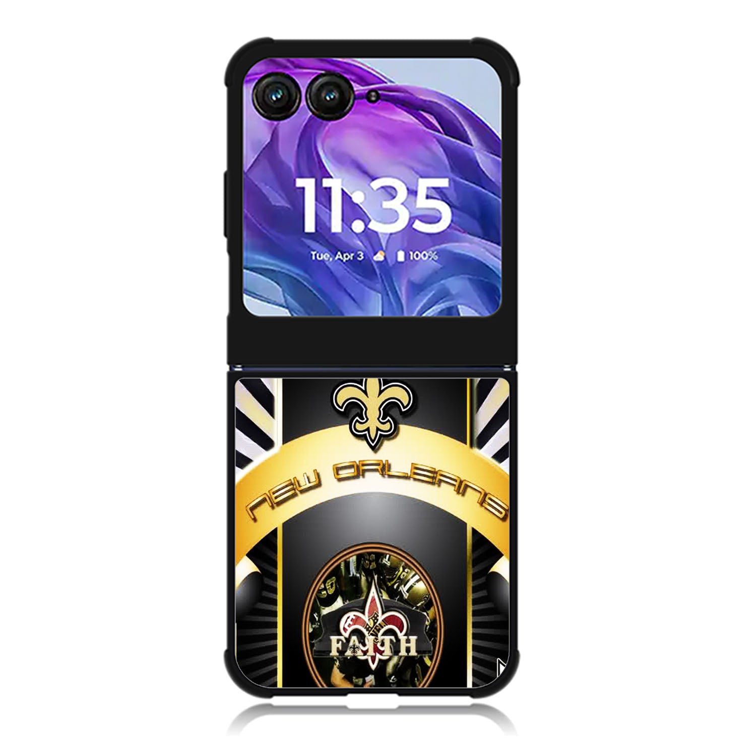New Orleans Saints NFL Worl Champion Motorola Moto Razr Plus 2025/2024 Case, Moto Razr 50 Ultra 5G BC1904