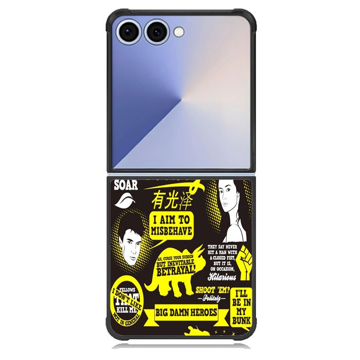 Firefly Serenity Collage Quotes Samsung Galaxy Z Flip 7 Case BC1931