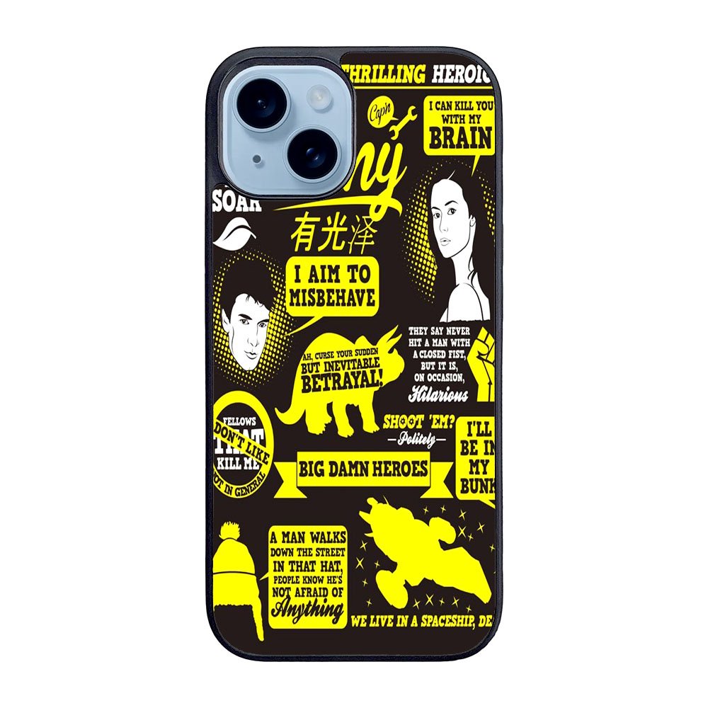 Firefly Serenity Collage Quotes Case iPhone 15 BC1931