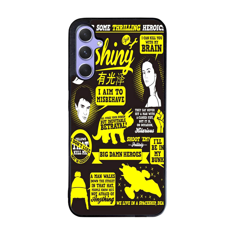Firefly Serenity Collage Quotes Case Samsung Galaxy A55 5G BC1931