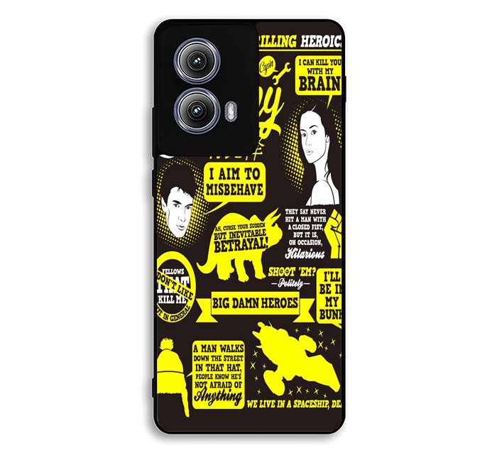 Firefly Serenity Collage Quotes Motorola Moto Edge 2024 Case BC1931