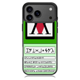 Hunter X Hunter License Card iPhone 17 Pro Case BC1934