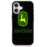 John Deere logo black Case iPhone 16 BC1919