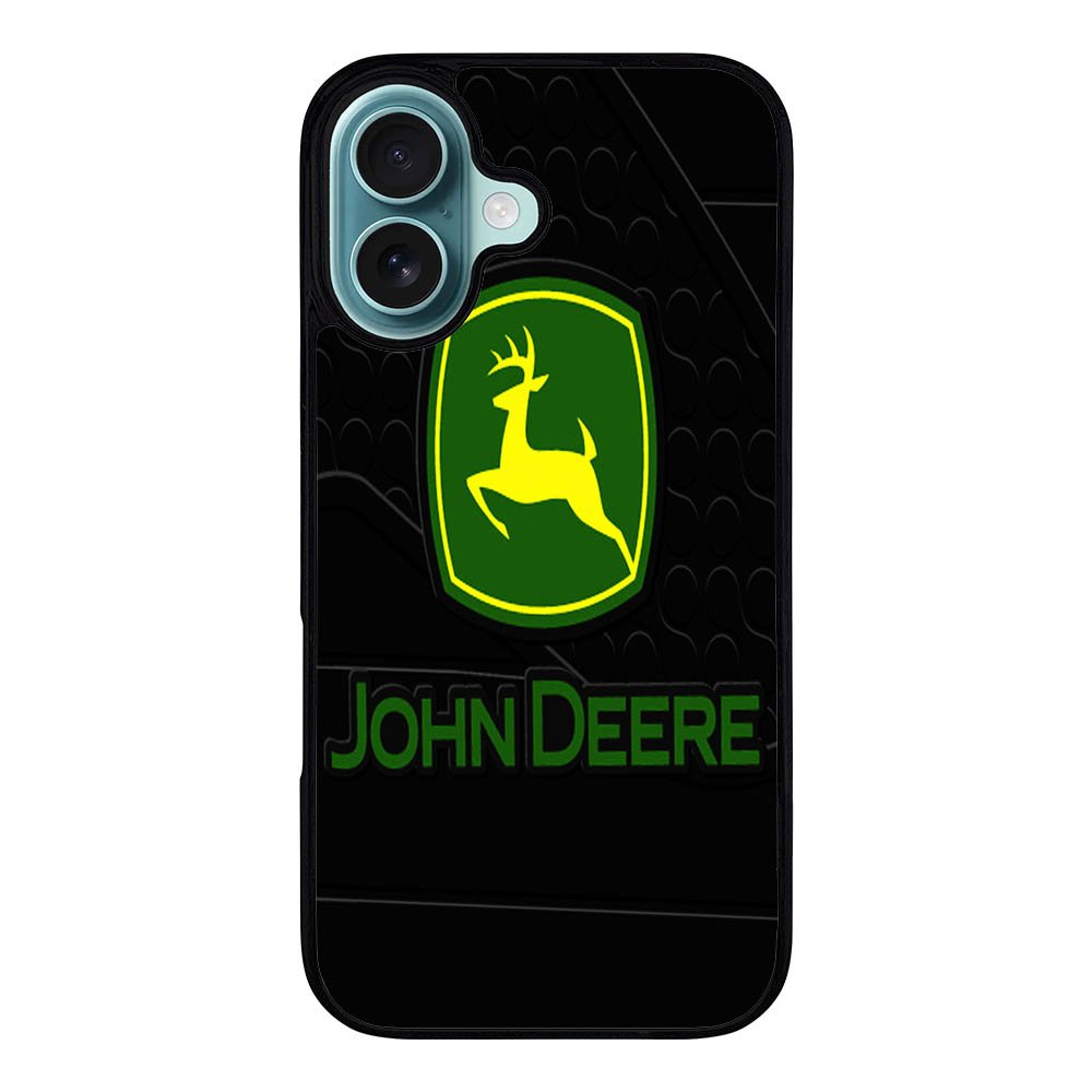 John Deere logo black Case iPhone 16 Plus BC1919