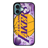 LA Lakers Basketball Team Case iPhone 16 Plus BC1915