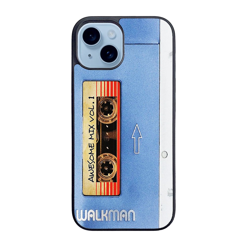 Sony Walkman Awesome Mix Vol 1 Blue Tape Case iPhone 15 Plus BC1825