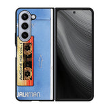 Sony Walkman Awesome Mix Vol 1 Blue Tape Case Samsung Galaxy z Fold 5 5G BC1825