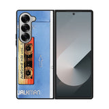 Sony Walkman Awesome Mix Vol 1 Blue Tape Case Samsung Galaxy Z Fold 6 5G BC1825