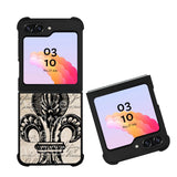 Vintage Brown Fleur de Lis Case Samsung Galaxy Z Flip 5 5G BC1953