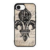 Vintage Brown Fleur de Lis iPhone 17e Case BC1953