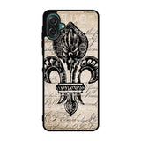 Vintage Brown Fleur de Lis Case Samsung Galaxy A07 BC1953
