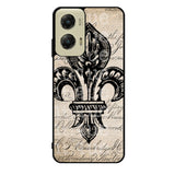 Vintage Brown Fleur de Lis Case Motorola Moto G Stylus 2024 5G BC1953
