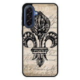 Vintage Brown Fleur de Lis Samsung Galaxy A17 5G Case BC1953