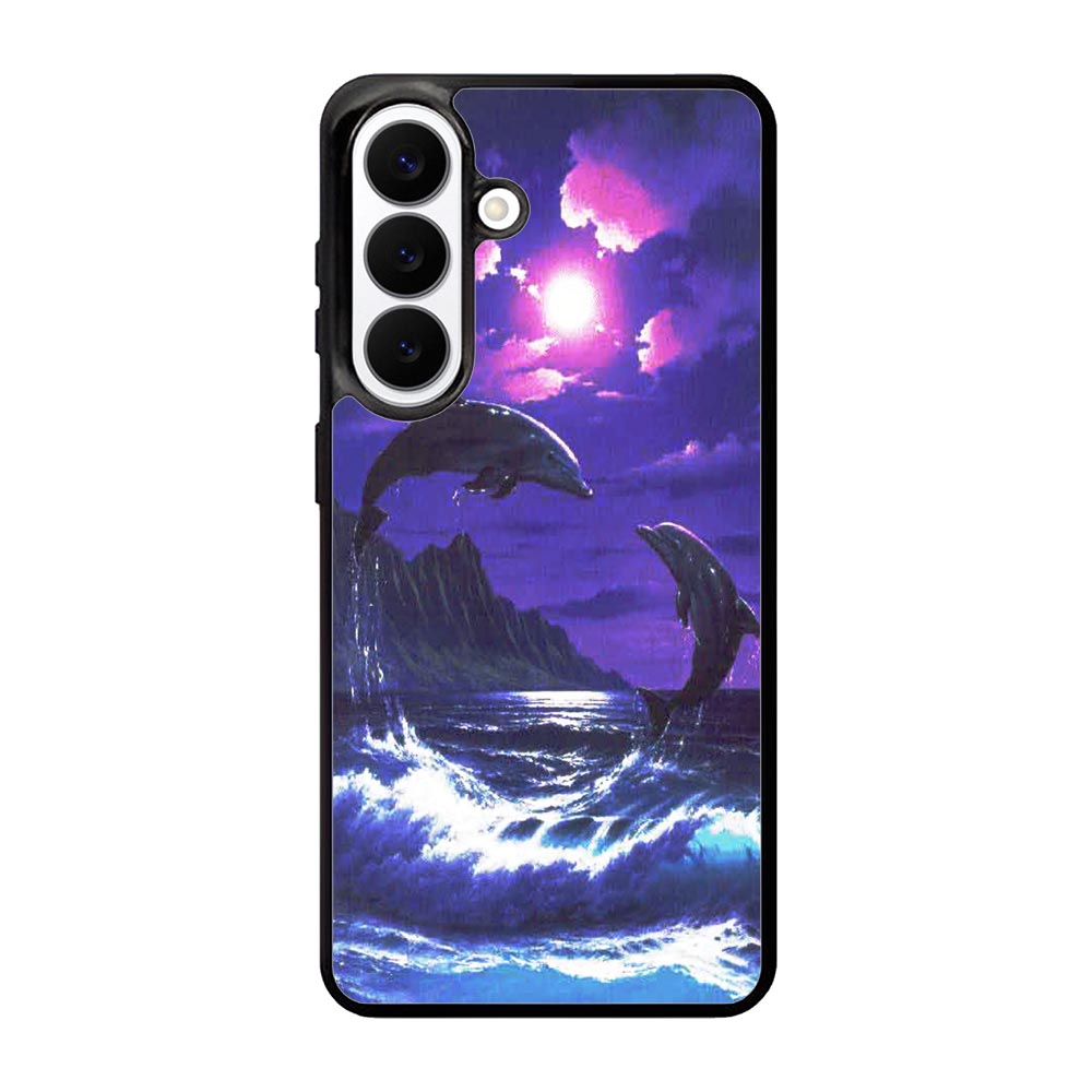 Purple Night Dolphins Beautiful Samsung Galaxy S26 Plus Case BC1954