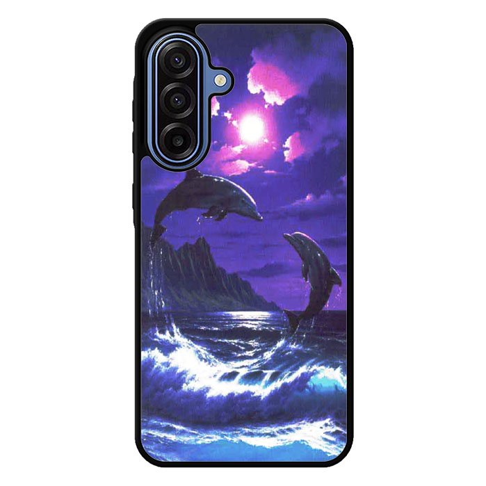 Purple Night Dolphins Beautiful Samsung Galaxy A17 5G Case BC1954