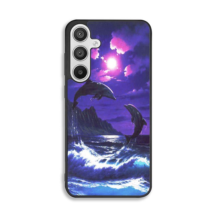 Purple Night Dolphins Beautiful Samsung Galaxy A26 5G Case BC1954