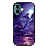 Purple Night Dolphins Case iPhone 16 Plus BC1860