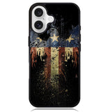 New American Eagle Flag Burning Case iPhone 16 BC1863