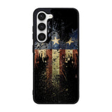 New American Eagle Flag Burning Case Samsung Galaxy S24 Plus 5G BC1863