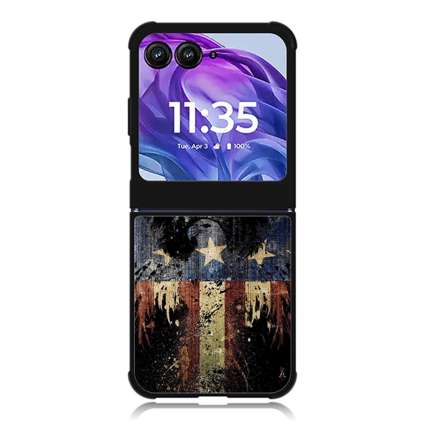 New American Eagle Flag Burning Motorola Moto Razr 2024 , Moto Razr 50 Case FE1863