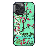 Arizona Green Tea Beverage Drink Retro Teal Case iPhone 15 Pro BC1848