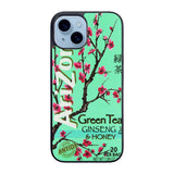 Arizona Green Tea Beverage Drink Retro Teal Case iPhone 15 BC1848