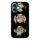 Wisdom Monkeys Thoughtful Quirky Cute Case iPhone 16 Plus BC1849