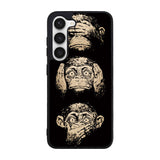 Wisdom Monkeys Thoughtful Quirky Cute Case Samsung Galaxy S23 Plus 5G BC1849