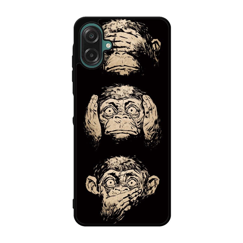 Wisdom Monkeys Thoughtful Quirky Cute Case Samsung Galaxy A07 BC1849