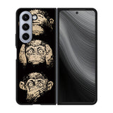 Wisdom Monkeys Thoughtful Quirky Cute Case Samsung Galaxy z Fold 5 5G BC1849