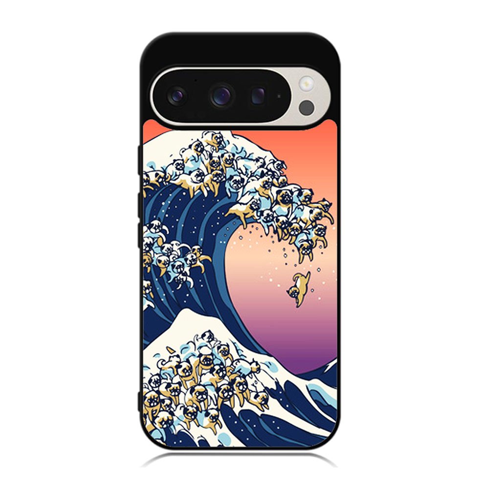 The Great Wave of Pug Case Google Pixel 9 Pro XL BC1851