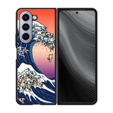 The Great Wave of Pug Case Samsung Galaxy z Fold 5 5G BC1851