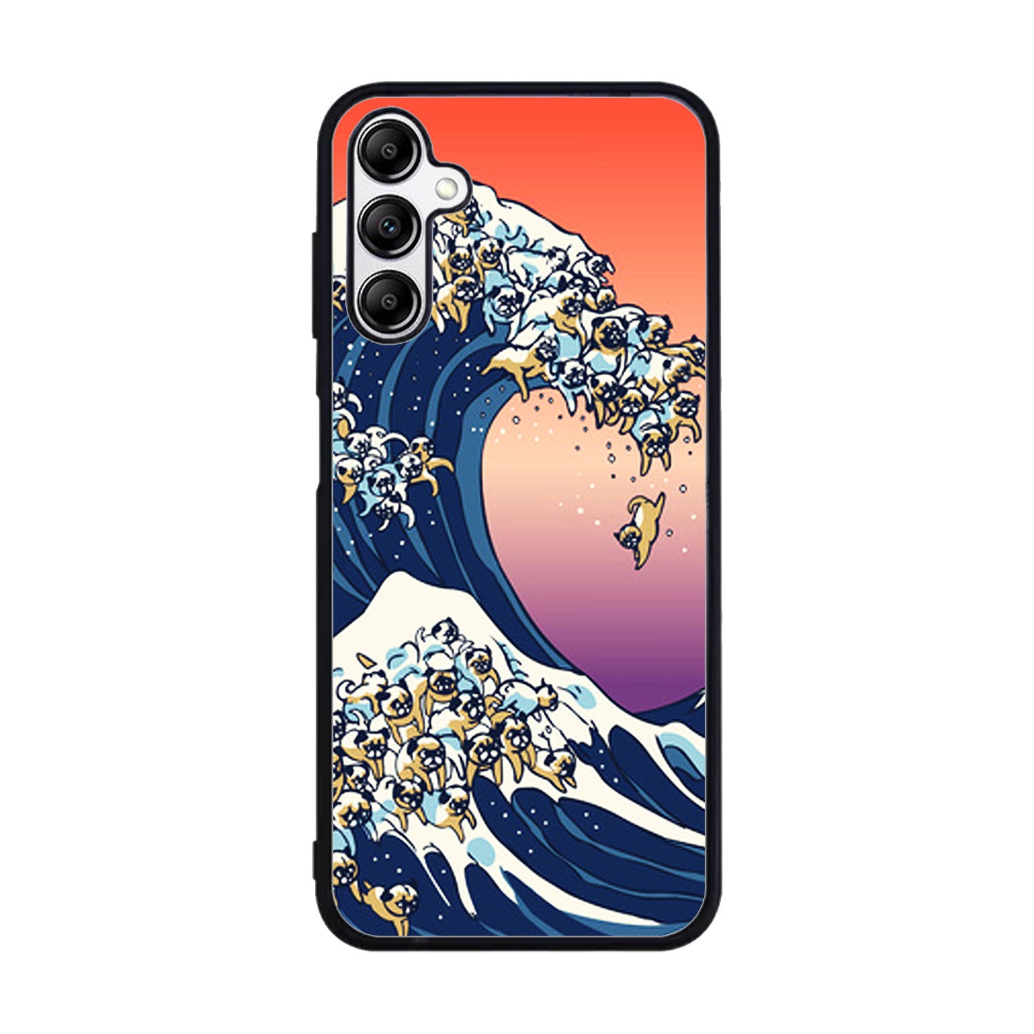 The Great Wave of Pug Case Samsung Galaxy A15 BC1851