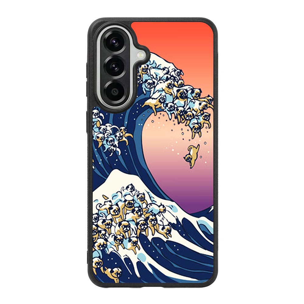 The Great Wave of Pug Samsung Galaxy A57 Case BC1851