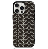 Pattern Orla Kiely Black Case iPhone 16 Pro Max BC1821