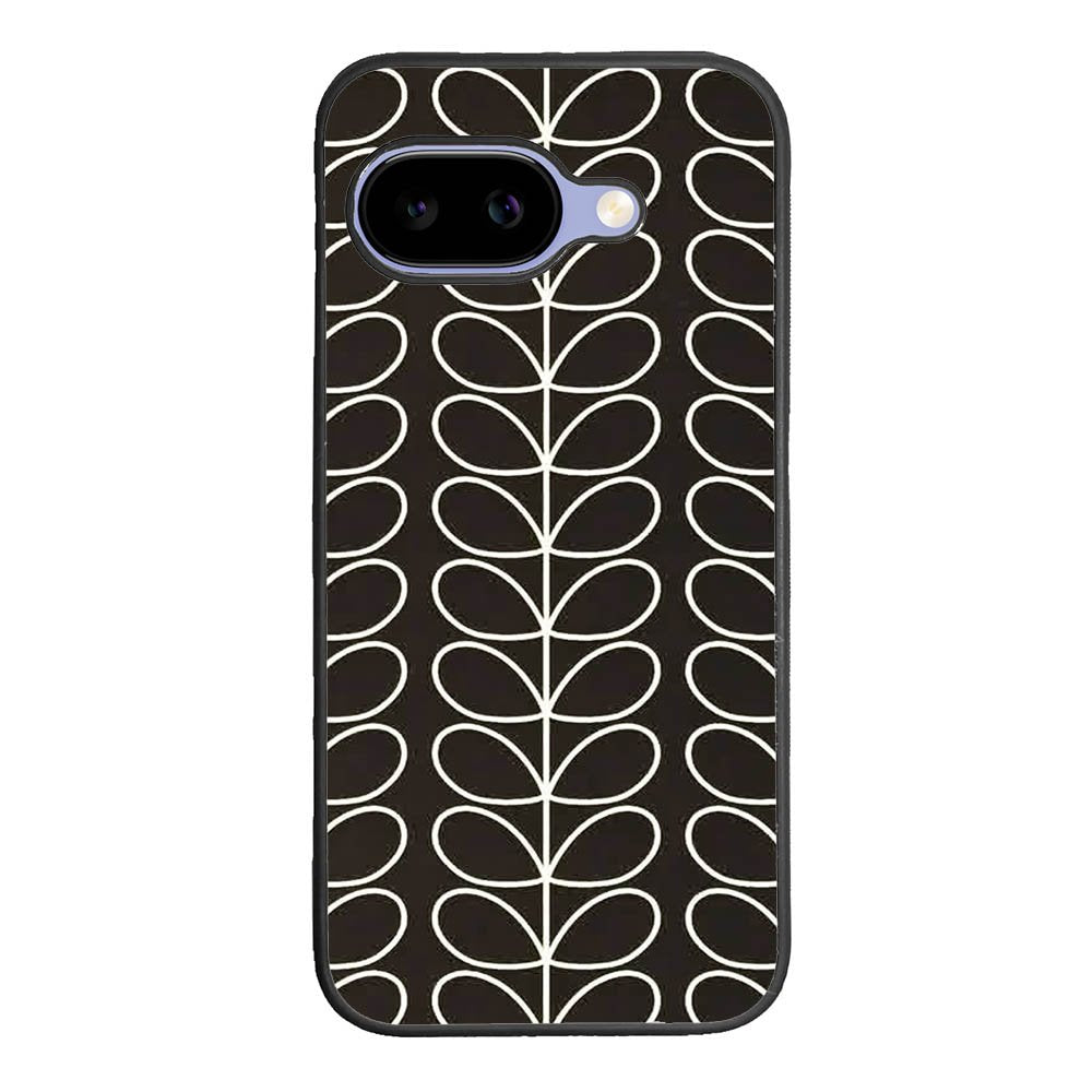 Pattern Orla Kiely Black Google Pixel 10A Case BC1821