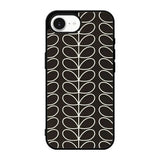 Pattern Orla Kiely Black iPhone 17e Case BC1821