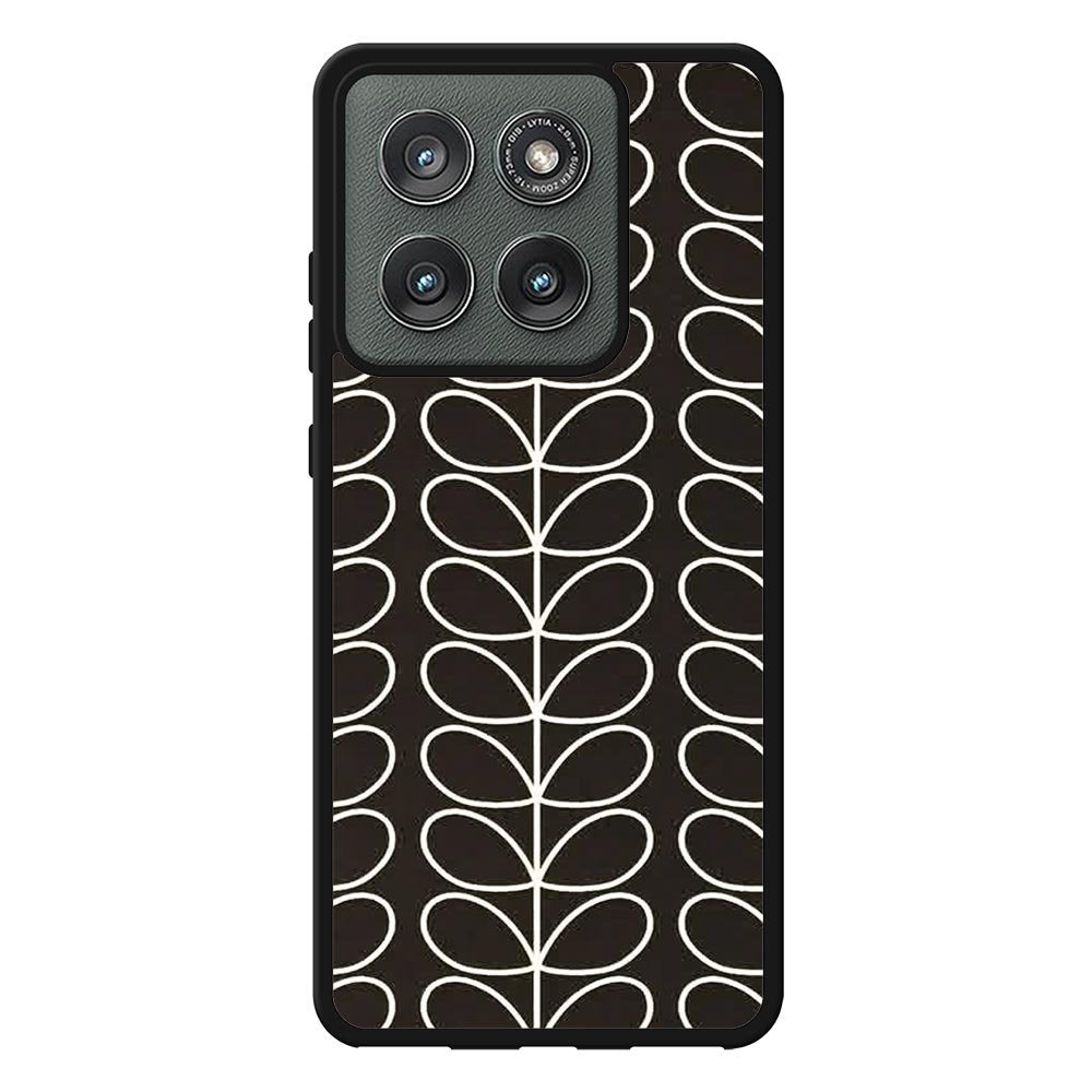 Pattern Orla Kiely Black Case Motorola Moto Edge 2025 BC1821