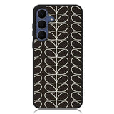 Pattern Orla Kiely Black Samsung Galaxy S25 FE Case BC1821