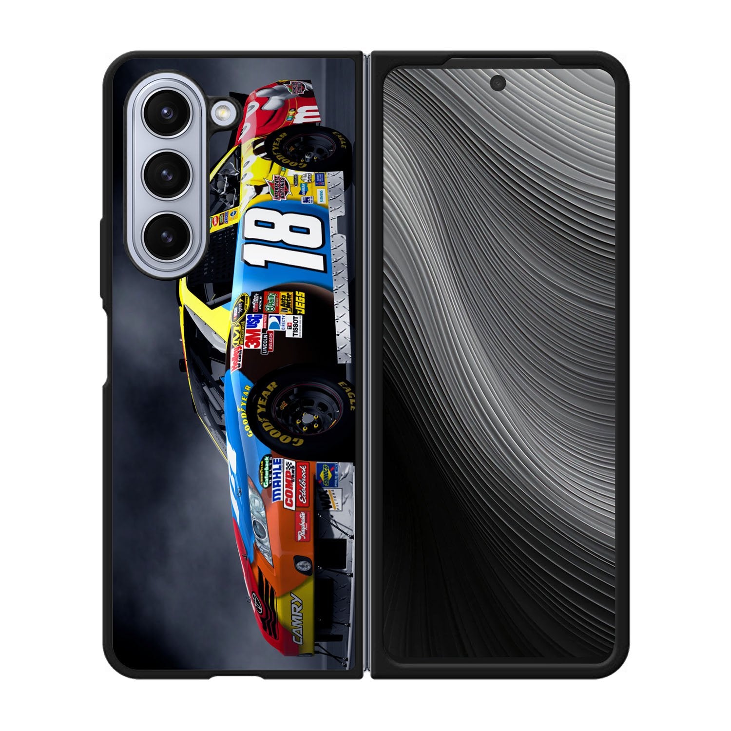 Kyle Bush Nascar Racer Car front Case Samsung Galaxy z Fold 5 5G BC1824