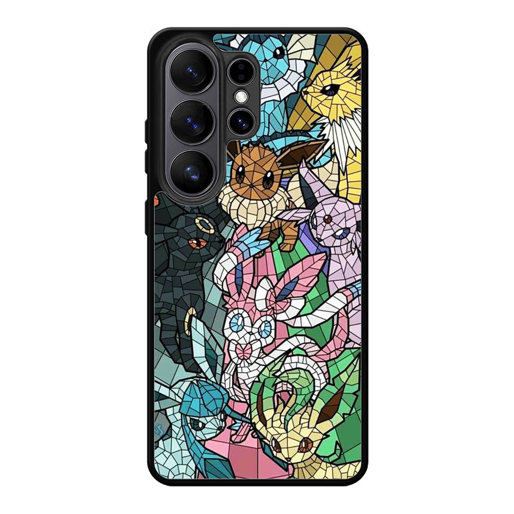 Pokemon Stained Glass Samsung Galaxy S26 Plus Case