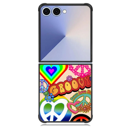 60S PEACE SIGN Samsung Galaxy Z Flip 7 Case BC3075