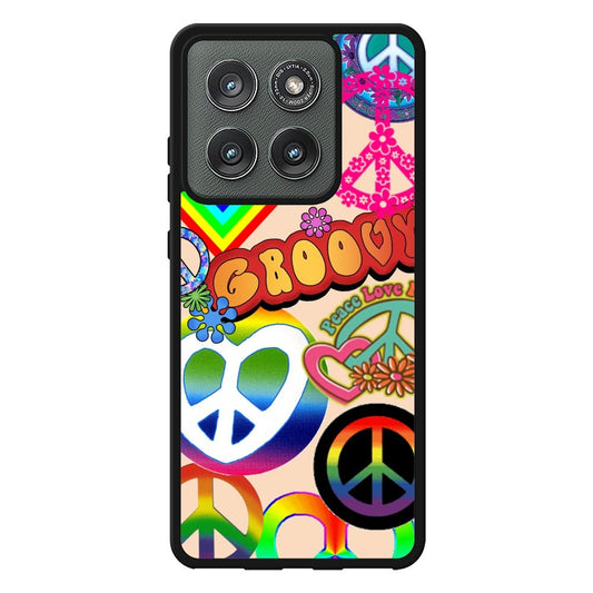 60S PEACE SIGN Case Motorola Moto Edge 2025 BC3075