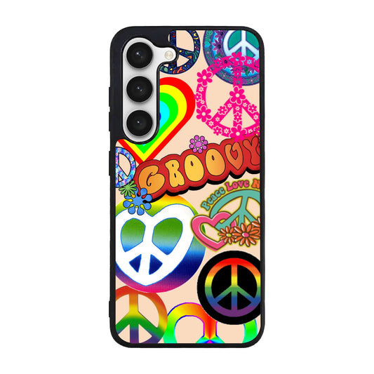 60S PEACE SIGN Case Samsung Galaxy S24 FE 5G BC3075
