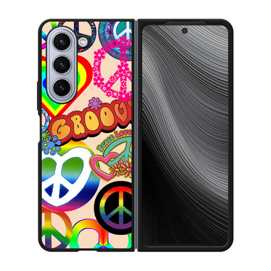 60S PEACE SIGN Case Samsung Galaxy z Fold 5 5G BC3075