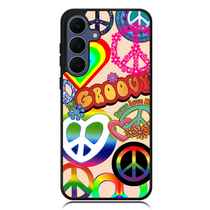 60S PEACE SIGN Samsung Galaxy S25 FE Case BC3075