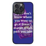 Alice In Wonderland Cheshire Cat Quote Letter Case iPhone 15 Pro BC3077