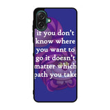 Alice In Wonderland Cheshire Cat Quote Letter Case Samsung Galaxy A07 BC3077
