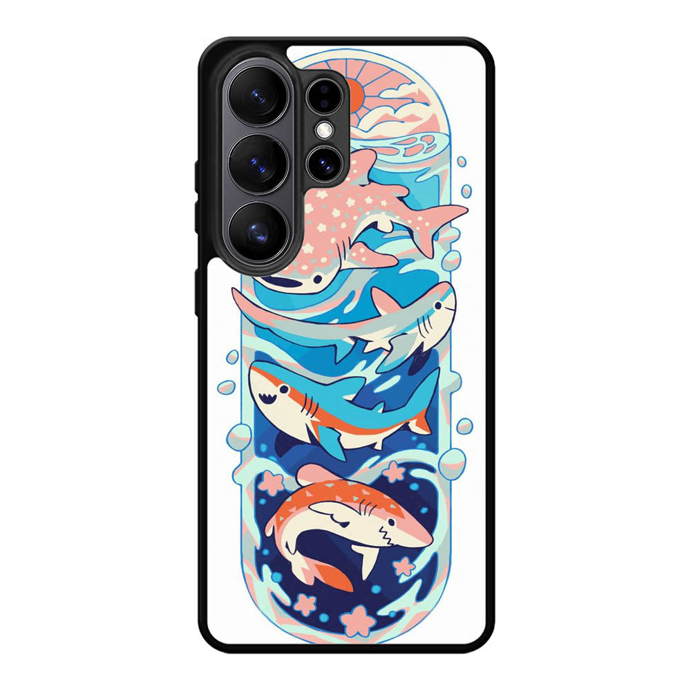 Cute Shark Samsung Galaxy S26 Ultra Case FE0198