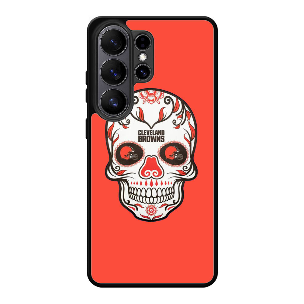 Cleveland Browns Skull X00389 Samsung Galaxy S26 Ultra Case